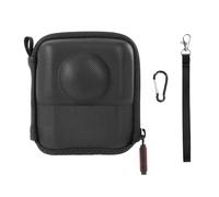 LiLiTok Mini custodia per fotocamera DJI OSMO 360, custodia in PU da viaggio, impermeabile, mezza cerniera, con cinturino da polso, gancio