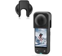 LiLiTok Tappo di protezione per obiettivo Insta360 X5, anti-polvere, antigraffio, in silicone, per accessori Insta 360 X5 X4, Nero , Cover