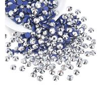 Liliume 1440 Pezzi Hotfix Strass SS20 Mina Argento - 20 Colori 4 Misure Tondo Vetro per Abbigliamento Scarpe Fai Da Te (Mine Silver-SS20), B549-MINE SLIVER-SS20
