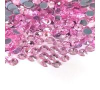 Liliume 1440 strass Hotfix SS16 rosa, rotondi, rosa, pietre di vetro per vestiti, scarpe fai da te (SS16-Pink)