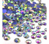 Liliume 2880 Pcs Hotfix Rhinestones SS6 Crystal AB Rhinestones 12 Colors 4 Sizes Round Glass Rhinestones for Clothes Shoes DIY Crafts(Crystal-AB-SS10)
