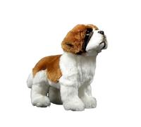 lilizzhoumax cane San Bernardo di Peluche 26cm/10”, simulazione cane San Bernardo Peluche, simpatico giocattolo Cane Peluche, morbido Cane Peluche Bambole Animali Selvatici Regalo per Bambini