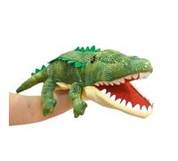 lilizzhoumax Coccodrillo Peluche burattino a mano Simulazione Animale Coccodrillo Peluche Simpatico gioco di ruolo giocattoli interattivi per la prima educazione dei bambini decorazione della casa