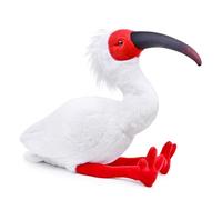 lilizzhoumax Peluche di Ibis crestato 27cm/10” simulazione Peluche di Ibis crestato giocattolo Peluche di Ibis crestato morbido Peluche di uccello Bambole Animali Selvatici Regalo per Bambini e Amici