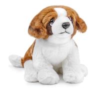 Lilizzhoumax Peluche di San Bernardo 11", animale simulato peluche kawaii cane realistico giocattolo di peluche per animali selvatici, regalo per amici e bambini