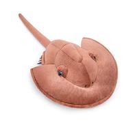 lilizzhoumax Peluche granchio a ferro di cavallo a tre spine 46cm/18” simulazione giocattolo morbido granchio a ferro di cavallo a tre spine Bambole Animali Selvatici, Regalo per Bambini e Amici