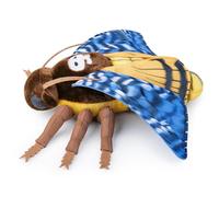 lilizzhoumax Simulazione Falena Smorfia Peluche 14,96 pollici Morbido Realistico Falena Smorfia Peluche per bambini Amanti degli insetti Ragazzi e ragazze Regali Decorazione della casa giallo blu