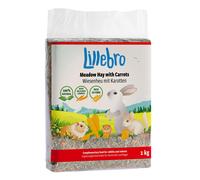 Lillebro Fieno di campo per roditori e conigli - 1 kg Carota