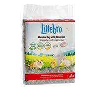 Lillebro Fieno di campo per roditori e conigli - 1 kg Tarassaco