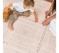 Lillefolk Tappetino da gioco per bambini, 1,8 x 2,4 m, in morbida schiuma EVA di alta qualità, non tossico, per il tempo della pancia, per gattonare e per la stanza dei giochi, tappetino impermeabile