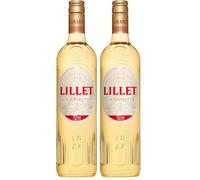 Lillet Blanc - 750 ml - Aperitivo Francese - Vino bianco liquoroso realizzato con le cuveè di Bordeaux - 17% Vol (Confezione da 2)