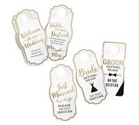 Lillian Rose - Grucce per porta nuziale, colore bianco e oro, per sposi e ospiti, 0,1, colore: trasparente