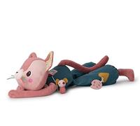 LILLIPUTIENS - Gatto di Peluche Maxi Attività - Ideale per la decorazione e il gioco della cameretta - Altezza 87 cm - Suoni e attività multiple - Materiali morbidi - 87 cm - Da 6 mesi