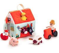LILLIPUTIENS il Mio Primo Fattoria Peluche Tessuto Playset 9 Pezzi Nuovo IN Box