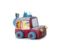 Lilliputiens, Jack Auto Safari Multiattività in Stoffa, Da 9 Mesi | Auto con Specchio Frontale, Squeak Elastico, Specchio a Palline, Carta Frusciante, Campanello e Sonaglio Nascosto