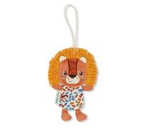Lilliputiens, Jack il Leone, Etichetta Bagaglio per bambini | Retro Personalizzabile con i dati del bambino, Bagaglio Facile da Riconoscere, Poliestere e Cotone, Design Ocra