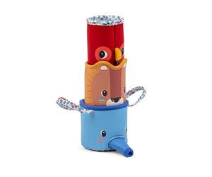 LILLIPUTIENS - Jack Le Lion - 3 bicchieri da bagno - diversi getti d'acqua - multicolore - neoprene - 12 cm - a partire dai 6 mesi - 83645
