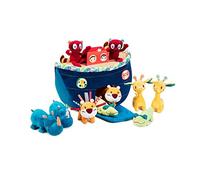 Lilliputiens - La mia prima Arca di Noè - Giocattolo educativo con animali in peluche - Stimola l’immaginazione e la motricità - Trasportabile con maniglia - Giocattolo educativo - Dai 18 mesi - 83089