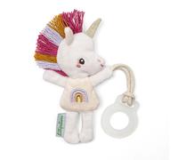 LILLIPUTIENS - Lena la Unicorno - Fermaglio per ciuccio - Doudou - Fosforescente - Multicolor - 16 cm - Dalla nascita - 83594