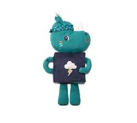 Lilliputiens Libro educativo doudou, Marius il Rinoceronte Mago, Giocattolo di risveglio sensoriale 2 in 1 per neonati dai 6 mesi con attività e fosforescenza, ottimo per la buonanotte, 83419