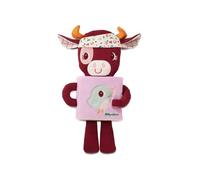 Lilliputiens Libro educativo doudou, Rosalie la Mucca Magica, Giocattolo di risveglio sensoriale 2in1 per neonati dai 6 mesi con attività e fosforescenza, Regalo ottimo per la buonanotte, 83418