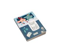 Lilliputiens, Libro Tattile sulla Routine della Nanna, Da 12 Mesi | Materiali Diversi e Specchio Spiegano la Routine Serale, Invitando a Scoprire Texture e Riflessi