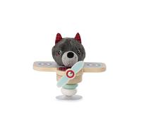 LILLIPUTIENS - Louis Sull’Aereo Swing con Ventosa - Giocattolo interattivo per Bebè con sonaglio e Anelli in Legno - Stimola la motricità fine - dai 6 Mesi - Gioco di risveglio - 83522
