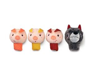 Lilliputiens Marionette Da Dito Louis Il Lupo E I 3 Porcellini Peluche