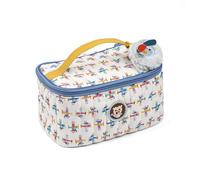Lilliputiens - Necessaire da toilette per bambini Jules Le Chien - Compatto e divertente - Accessorio da viaggio - Stampa bianca e blu - 21 cm - Dai 2 anni in su - 84494