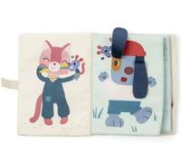 LILLIPUTIENS, Nina, Libro tattile per neonati e sensoriali a trame, a | Libro sensoriale con materiali in rilievo, Nina si cammina con i dettagli dei suoi amici animali, risveglio del tatto