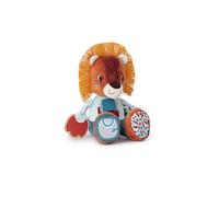 LILLIPUTIENS - Peluche attività Jack il Leone - Sonaglio interattivo per bambini con specchio, campanella e rumore di carta - Stimola i sensi, le capacità motorie e l'immaginazione - 9 mesi+