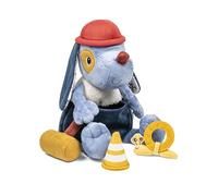 Lilliputiens - Peluche interattivo Jules il Cane - Giocattolo educativo per neonati con suoni, texture e accessori - Stimola la motricità e l'immaginazione - A partire dai 9 mesi - Blu - 26 cm - 83608