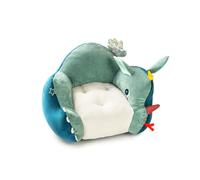 Lilliputiens - Poltrona per bambini Joe il Drago - Poltrona comoda in morbido tessuto con orecchie, ali e etichette da scoprire - Ideale per la decorazione della camera o della sala giochi - 83324