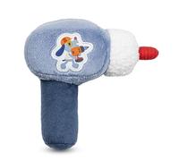 Lilliputiens - Sonaglio per neonati a forma di trapano - Jules Le Chien - Giocattolo sensoriale per l'apprendimento ludico - Blu - 15 cm - Dai 3 mesi - 83595