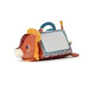LILLIPUTIENS - Specchio attività per Bambini - Cubo Safari in Morbido Tessuto - Triangolo multiattività - Giocattoli per Lo Sviluppo del Bambino - da 3 Mesi - 34 cm - 83562