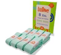 LillOne 8 Ricariche XXL Extra Lunghe 10,5m per Mangiapannolini - Compatibili con MAIALINO FOPPAPEDRETTI, Tommee Tippee, Angelcare, Litter Locker e altri - Spessore Maggiorato con Controllo Odori