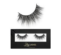 Lilly Lashes Miami 3D in finto visone, ciglia finte, aspetto e sensazione drammatiche, riutilizzabili, non magnetiche, fatte a mano, vegane, fibre lussuose come la seta nera