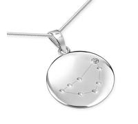 LILLY MARIE Collana Con Segno Zodiacale Capricorno In Argento 925 Con Ciondolo Personalizzabile Per Donne