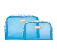 Lilly Pulitzer Astuccio trasparente con cerniera, carino astuccio per adulti, borsa da viaggio per articoli da toeletta, piccola borsa per forniture, trucco o articoli da toeletta, solo un pizzico,