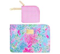 Lilly Pulitzer Custodia tecnica imbottita con piccola tasca con cerniera per accessori, graziosa custodia per laptop da donna, borsa per tablet o custodia per laptop da 13 pollici (Cay to My Heart)