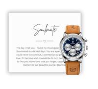 Lilly Rocket Regalo di anniversario per lui, regalo di anima gemella, set regalo di lusso, orologio da uomo, regalo di compleanno, regalo da parte della moglie, regalo personalizzato, Orologio Stile