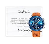 Lilly Rocket To My Soulmate - Set regalo di lusso per anima gemella, regalo per anniversario, San Valentino, orologio per marito, fidanzato, moglie o fidanzata, Guarda l'opzione quattro, Classico
