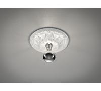 LILLY ROSONE IN GESSO DECORATO A RILIEVO D. 30CM 1 LUCE ATTACCO E27