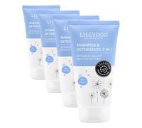 LILLYDOO Shampoo & Detergente 2in1, 150 ml, non irrita gli occhi (Confezione da 4)