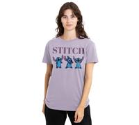 Lilo and Stitch Lilo Stitch Poses Ladies T Shirt, Lavendar, Lavanda, S Donna
