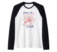 Lilo And Stitch Summer Chill Maglia con Maniche Raglan