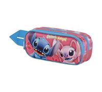 Lilo e Stitch Match-Astuccio 3D Doppio, Rosa, 22 x 9,5 cm