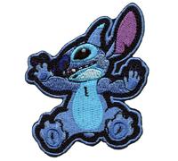 Lilo E Stitch Rampicante Toppa Blu Intergalactic Alieno Ricamato Ferro Su