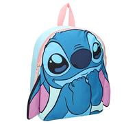 Lilo e Stitch Zaino 3D STITCH Fluffy Friends da Disney - Zainetto per bambini | Scuola | Asilo - Colore Azzurro Rosa - dimensioni 32x26x11cm