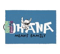 Grupo Erik Zerbino Disney Stitch Celeste, Fabbricato con una Base in PVC Antiscivolo, 40x60 cm